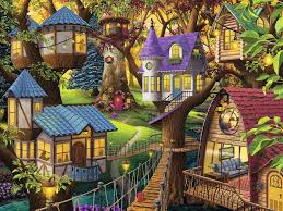 RAVENSBURGER 1500-PIECE PUZZLE Twilight in the Treetops
