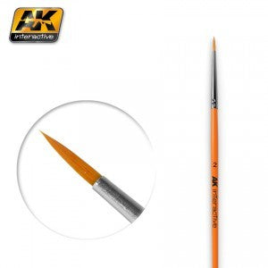 AKI  2 Size Synthetic Round Brush
