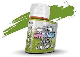 AKI Wargame Liquid Pigment: Greenskin Soil Enamel 35ml Bottle