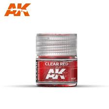 AKI Real Colors: Clear Red Acrylic Lacquer Paint 10ml Bottle