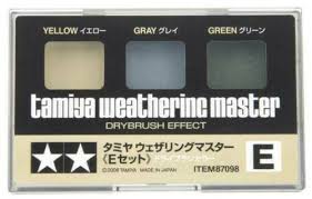 TAMIYA Weathering Set E: Yellow, Gray & Green