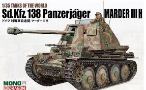 DRAGON 1/35 SdKfz 138 Panzerjager Marder III H Tank w/Interior Parts