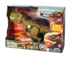 WOW TOYZ Lights & Sounds Wind-Up Tyrannosaurus Rex