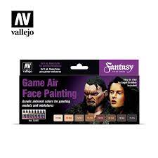 VALLEJO 17ml Bottle Face Painting Game Air Paint Set (8 Colors)