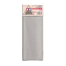 TAMIYA Finishing Abrasives Medium Pack: P180, P240, P320 (5 Sheets)
