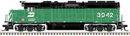 ATLAS N Silver Series GP40-2, Burlington Northern #3057