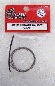 GOFER 1/24-1/25 Gray Plug Wire 2ft. w/Boot
