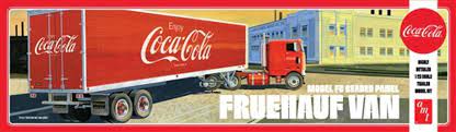 AMT 1/25 Coca-Cola Fruehauf Van Model FB Beaded Panel Trailer