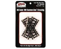 ATLAS HO Code 100 Track 60-Degree Custom-Line Crossing