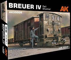 AKI 1/35 Breuer IV Rail Shunter Locomotive w/Track Section & Figure