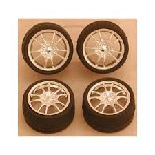 PEGASUS 1/24-1/25 Bronze M5's Rims w/Tires for Import Cars (4)