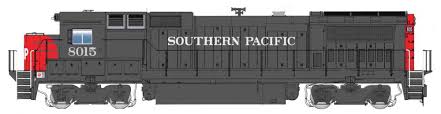 WALTHERS HO GE Dash 8-40B - ESU(R) Sound & DCC -- Southern Pacific(TM) #8015 (gray, red, white; large SP on nose)