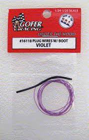 GOFER 1/24-1/25 Violet Plug Wire 2ft. w/Boot
