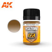 AKI NATO Tank Filter Enamel Paint 35ml Bottle