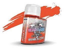 AKI Wargame Liquid Pigment: Orange Blizzard Enamel 35ml Bottle