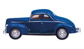 WOODLAND SCENICS N Blue Coupe Lighted
