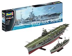 REVELL  1/720 HMS Ark Royal Aircraft Carrier & Tribal Class Destroyer (2 Kits)