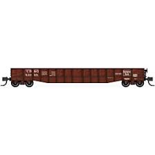 BLUFORD N 52'6" 15-Panel Mill Gondola Medium Dented Sides Chicago Burlington & Quincy #82582