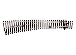 PECO HO Code 100 Curved Double Radius LH Turnout