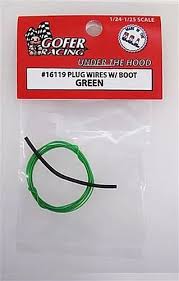 GOFER 1/24-1/25 Green Plug Wire 2ft. w/Boot
