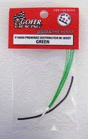 GOFER  1/24-1/25 Green Prewired Distributor w/Aluminum Plug & Boot