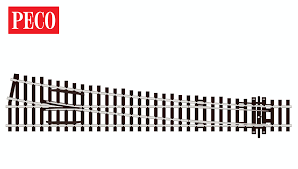PECO HO Code 100 Track Insulfrog Large Radius Turnout Right Hand