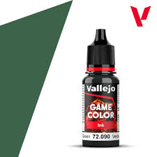 VALLEJO 18ml Bottle Black Green Ink Game Color