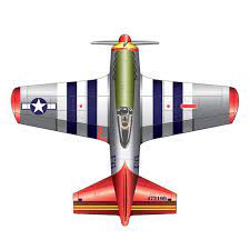 WindNSun FlightZone P-51 Mustang Nylon Kite, 53 Inches Wide