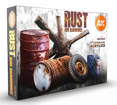 AKI Rust 3G Acrylic Paint Set (6 Colors) 17ml Bottles