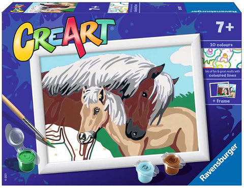 CREART Mother&Foal Paint by Numbers Kit