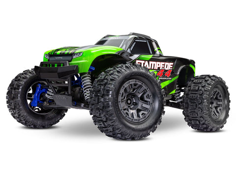 TRAXXAS Stampede 4X4 BL-2s: 1/10 Scale 4WD Monster Truck GREEN