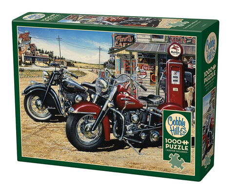 COBBLE HILL Two for the Road (Vintage Motorcycles) Puzzle (1000pc)