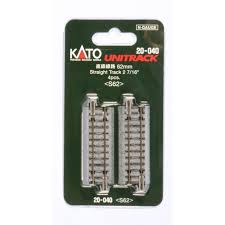 KATO N Unitrack Straight Bumper Track Section, 2-7/16" 62mm, Type A