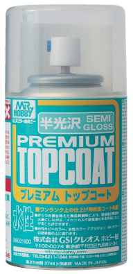 MR HOBBY 88ml Mr. Premium Top Coat Semi-Gloss (Spray)