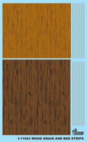 GOFER 1/24-1/25 Wood Grain (Light & Dark) & Bed Stripes