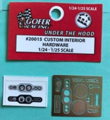GOFER 1/24-1/25 Photo-Etch Custom Interior Hardware w/Decal Panel
