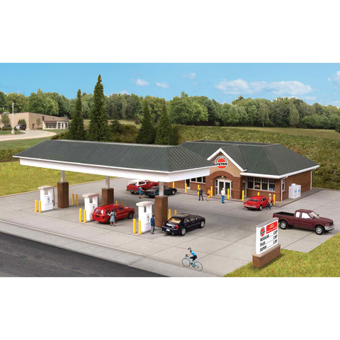WALTHER HO Modern Gas Station Kit