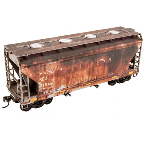 MICRO TRAINS HO 2 Bay ACF Covered Hopper Kit (Weathered) NS 91849