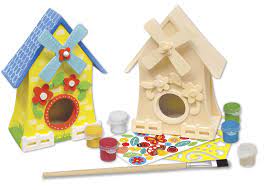 MASTERPIECES Paint Your Own: Windmill Birdhouse Wood Kit w/Paint & Brush
