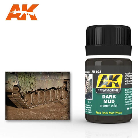 AKI Dark Mud Enamel Paint 35ml Bottle