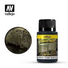 VALLEJO 40ml Bottle Black Splash Mud Weathering Effect