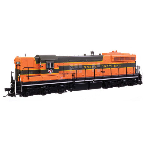 WALTHERS HO EMD SD9 - ESU LokSound 5 Sound & DCC -- Great Northern #595 (orange, green)