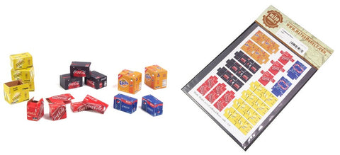 MATHO MODELS 1/35 Cardboard Boxes Soda Printed Paper (Coca-Cola, Coca-Cola Zero, Pepsi, Schweppes, Fanta) (34)