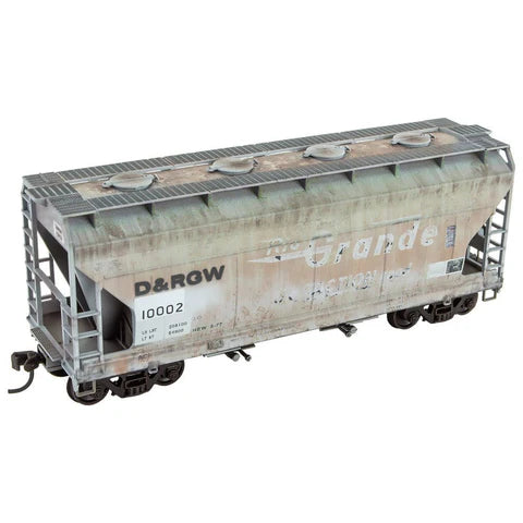 MICRO TRAINS HO D7RGW Weathered Covered Hopper #10002