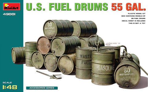 MINIART 1/48 US 55 Gals. Fuel Drum Set (20)