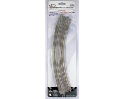 KATO N Unitrack Concrete Tie Double-Track Superelevated Curves 45 Degrees Radius 480/447mm 18-7/8 - 17-5/8" - 2 Pieces