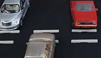 WALTHERS HO Parking Lot Concrete Bumpers pkg(12)