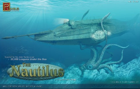 PEGASUS 1/144 20,000 Leagues Under the Sea: The Nautilus Submarine w/Squid Base