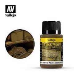 VALLEJO 40ml Bottle European Thick Mud Weathering Effect