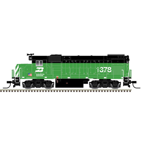 ATLAS N EMD GP15-1 BN Burlington Northern #1378 (Cascade Green, white, US Flag) Standard DC